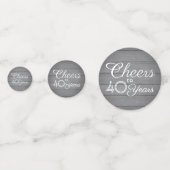 Confettis N'IMPORTE QUEL Anniversaire Chevaucher Élégant Gri (Devant)