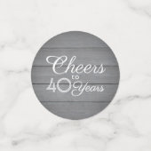 Confettis N'IMPORTE QUEL Anniversaire Chevaucher Élégant Gri (Petit recto)