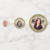 Confettis N'IMPORTE QUEL anniversaire encourage Elegant Gold (Derrière)