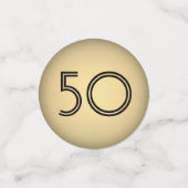 Confettis N'IMPORTE QUEL anniversaire encourage Elegant Gold (Petit recto)