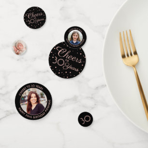 Confettis N'IMPORTE QUEL anniversaire encourage Elegant rose