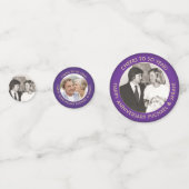 Confettis N'IMPORTE QUEL Anniversaire Salaire Purple & Gold  (Derrière)