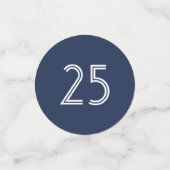 Confettis N'IMPORTE QUEL Anniversaire Salue Marine & White 3 (Petit recto)