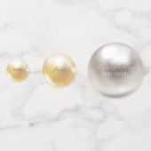 Confettis Noce de perles élégantes et de prosecco  (Devant)