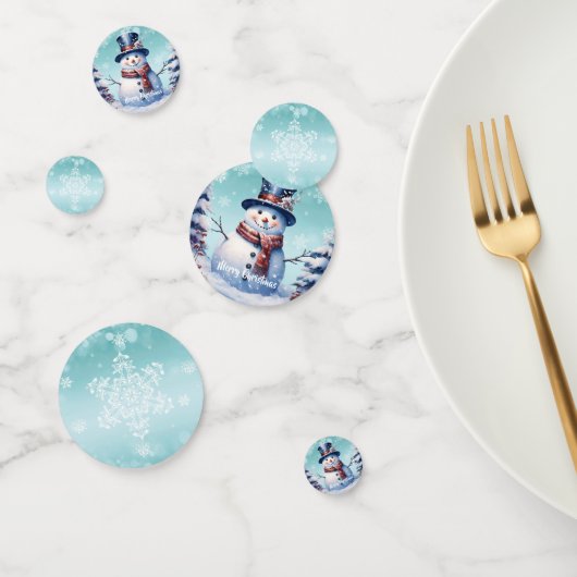 Confettis Noël de la forêt d'hiver | Sarcelle (Groupe)