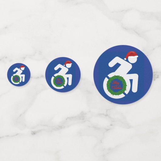 Confettis Noël Handicapé (Derrière)