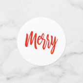 Confettis Noël Holiday Holly Wreath Joyeuse table (Petit recto)