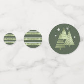 Confettis Noël Joyeux Vacances Antlers Vert ID864 (Devant)