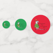 Confettis Noël Mouse mignonne Drôle Vacances (Derrière)