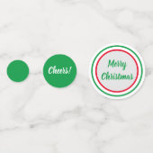 Confettis Noël rouge et vert (Derrière)