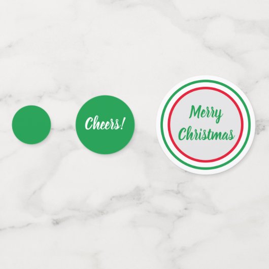 Confettis Noël rouge et vert (Derrière)