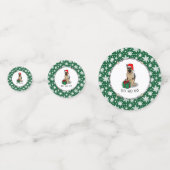 Confettis Noël Santa Hat Allemand Berger Chien mignonne (Devant)