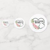 Confettis Nom de l'infirmière étudiante-inscrite-ancienne (Derrière)