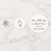 Confettis Notre petit Baby shower d'Halloween presque dû (Devant)