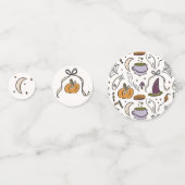 Confettis Notre petit Baby shower d'Halloween presque dû (Derrière)