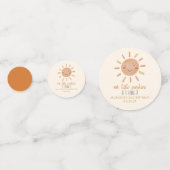 Confettis Notre Petit Soleil Jaune Jaune Anniversaire (Derrière)