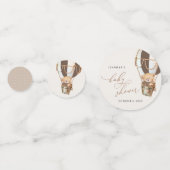 Confettis Nounours en peluche, ballon à air chaud marron, Ba (Derrière)