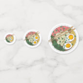 Confettis Nourriture Japonaise Ramen Noodle Soupe Foin (Derrière)