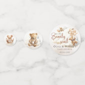 Confettis Nous pouvons attendre avant Boho Baby shower Table (Derrière)