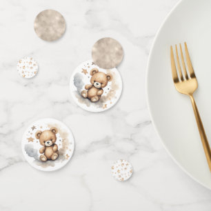 Confettis Nous pouvons attendre un Baby shower neutre pour l