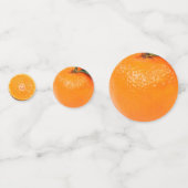 Confettis Nouvel An fruit orange de prospérité (Devant)