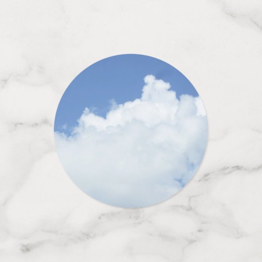 Confettis Nuages blancs floffants (Petit recto)