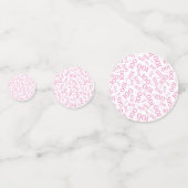 Confettis Numéro 100 Motif rose et blanc 100e anniversaire (Devant)