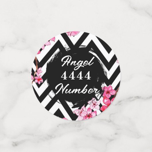 Confettis Numéro d'ange "4444" (Petit recto)