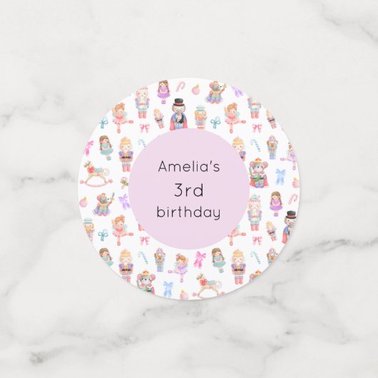 Confettis Nutcracker Anniversaire (Petit recto)