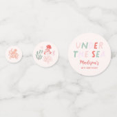 Confettis Ocean Animals Fille Anniversaire (Devant)