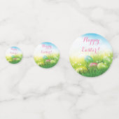 Confettis Oeufs de Pâques dans l'herbe (Derrière)