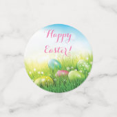 Confettis Oeufs de Pâques dans l'herbe (Petit recto)