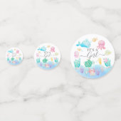 Confettis Oh Bébé Sous Le Baby shower De Mer (Devant)