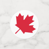 Confettis Oh Canada ! Fière et libre feuille d'érable (Petit recto)