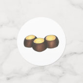 Confettis Ohio OH Beurre d'arachide Buckeye Buck Eye Nut Can (Petit recto)