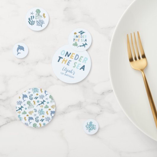 Confettis ONEder the Sea Boy 1er anniversaire (Groupe)