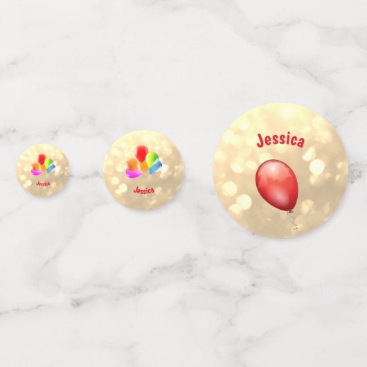 Confettis Or brillant Happy 80e anniversaire conception de b (Derrière)