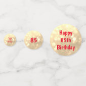 Confettis Or brillant Happy 85e anniversaire conception de b (Devant)