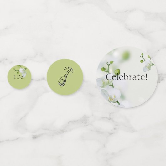 Confettis Orchidée douce et élégante (Derrière)