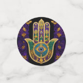 Confettis Ornate Gold Troisième Oeil Hamsa (Petit recto)