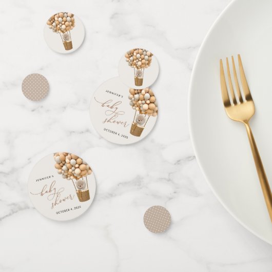 Confettis Ours, Balloons Beiges, Balloon À Air Chaud, Baby s (Groupe)