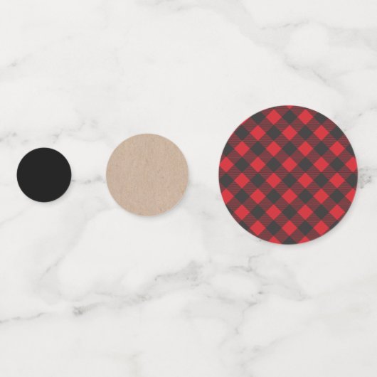 Confettis Ours de bûcheron Kraft (Derrière)