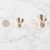 Confettis Ours en peluche, ballon Brown à air chaud, premier (Devant)