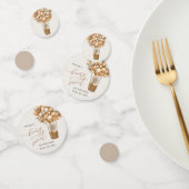 Confettis Ours mignon, Ballons Beiges, Premier Anniversaire (Groupe)