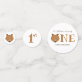 Confettis Ours Turner un animal mignon premier anniversaire (Derrière)