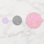 Confettis Paillettes Argent Violet Et Rose (Devant)