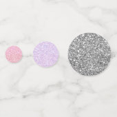 Confettis Paillettes Argent Violet Et Rose (Derrière)