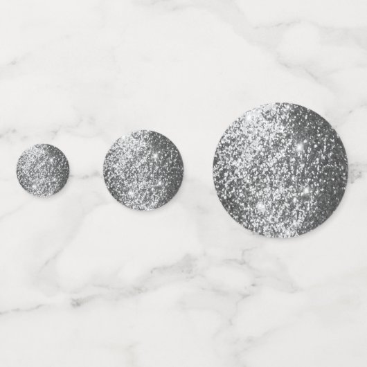 Confettis Paillettes Argentées (Devant)