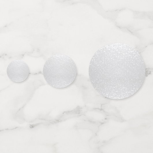 Confettis Paillettes blanches (Devant)