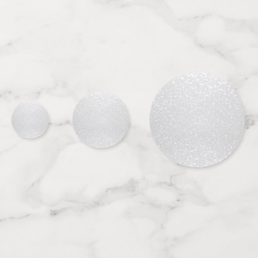 Confettis Paillettes blanches (Derrière)